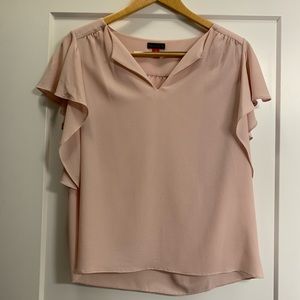 Vince Camuto pink silk blouse
